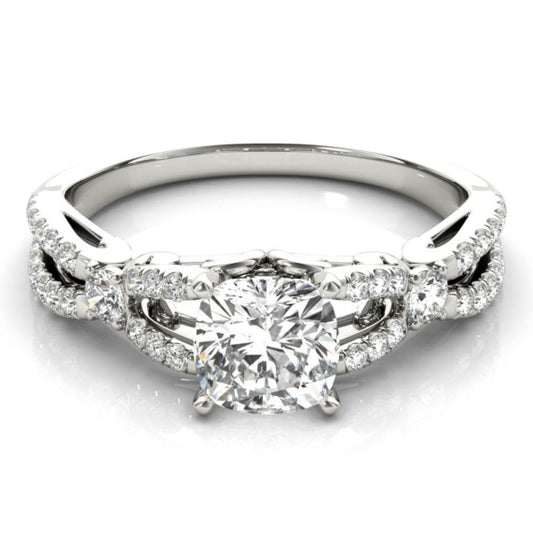 Aphrodite Cushion Cut Lab-Grown Diamond Ring - Main View - Vowmira lab-grown diamond jewelry