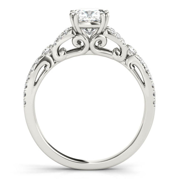 Aphrodite Cushion Cut Lab-Grown Diamond Ring - Detail View