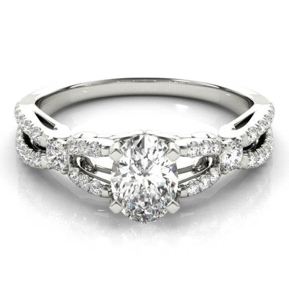 Aphrodite Oval Lab-Grown Diamond Ring - Main View - Vowmira lab-grown diamond jewelry