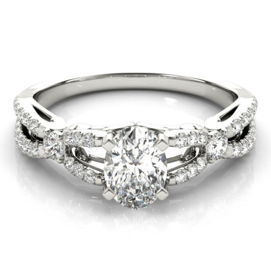 Aphrodite Oval Lab-Grown Diamond Ring - Main View - Vowmira lab-grown diamond jewelry