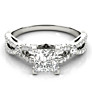 Aphrodite Princess Cut Lab-Grown Diamond Ring - Side View - Vowmira lab-grown diamond jewelry
