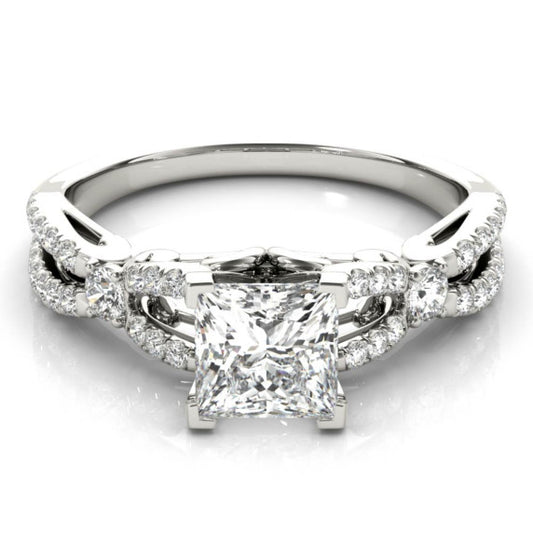 Aphrodite Princess Cut Lab-Grown Diamond Ring - Main View - Vowmira lab-grown diamond jewelry