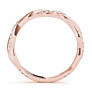Birch Lab-Grown Diamond Band - Side View - Vowmira lab-grown diamond jewelry