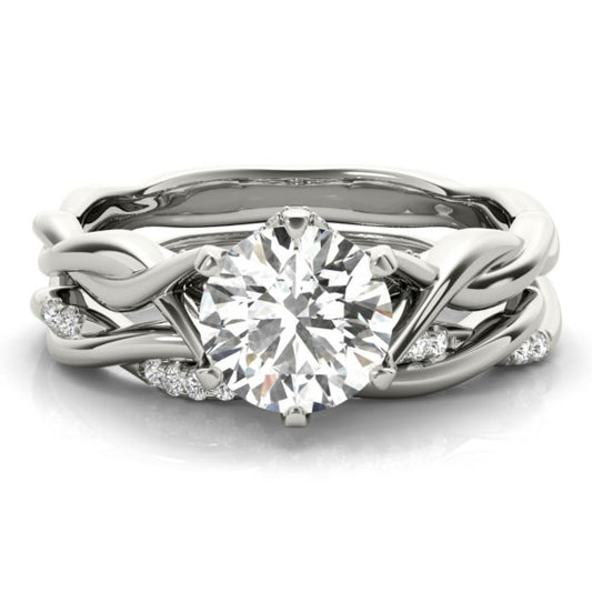 Embrace Lab-Grown Diamond Bridal Set - Main View - Vowmira lab-grown diamond jewelry