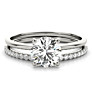 Quiet Beauty Lab-Grown Diamond Bridal Set - View 2 - Vowmira lab-grown diamond jewelry