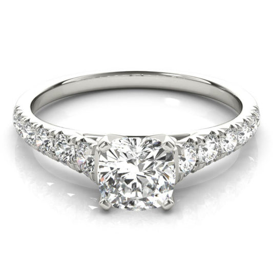 Fantasy Cushion Cut Lab-Grown Diamond Ring - Main View - Vowmira lab-grown diamond jewelry