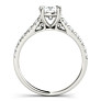 Fantasy Cushion Cut Lab-Grown Diamond Ring - Side View - Vowmira lab-grown diamond jewelry