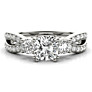 Riga Cushion Cut Lab-Grown Diamond Ring - Side View