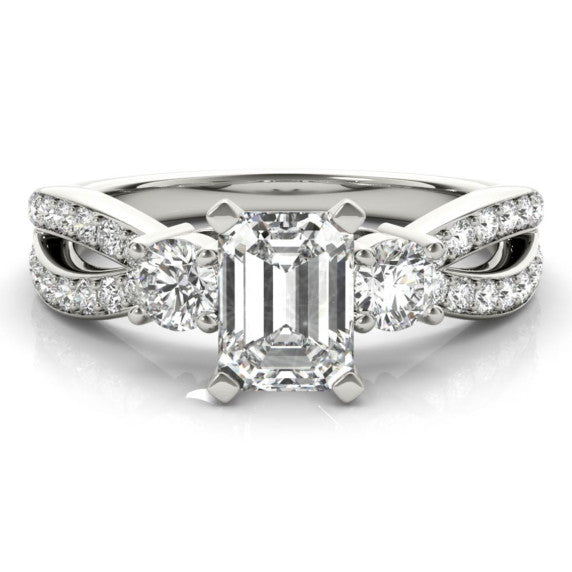 Riga Emerald Cut Lab-Grown Diamond Ring - Main View