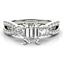 Riga Emerald Cut Lab-Grown Diamond Ring - Side View - Vowmira lab-grown diamond jewelry