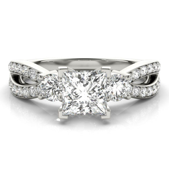 Riga Princess Cut Lab-Grown Diamond Ring - Main View