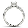 Oceana Cushion Cut Lab-Grown Diamond Ring - Side View - Vowmira lab-grown diamond jewelry