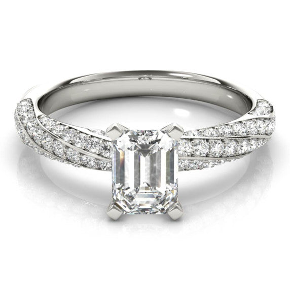 Oceana Emerald Cut Lab-Grown Diamond Ring - Main View