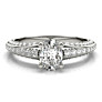 Vivace Lab-Grown Diamond Ring - Side View - Vowmira lab-grown diamond jewelry