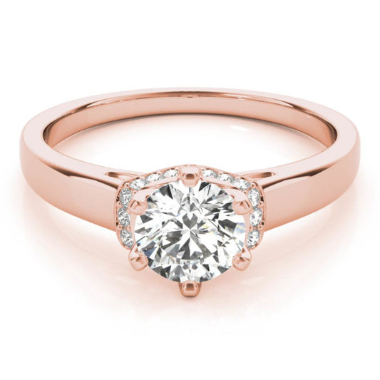 Chevron Lab-Grown Diamond Ring - Main View - Vowmira lab-grown diamond jewelry