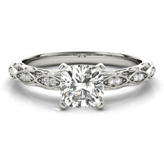 Marion Cushion Cut Lab-Grown Diamond Ring - Main View - Vowmira lab-grown diamond jewelry
