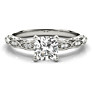 Marion Cushion Cut Lab-Grown Diamond Ring - Side View - Vowmira lab-grown diamond jewelry