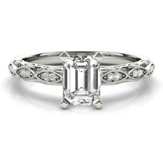Marion Emerald Cut Lab-Grown Diamond Ring - Main View
