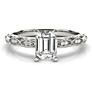 Marion Emerald Cut Lab-Grown Diamond Ring - Side View