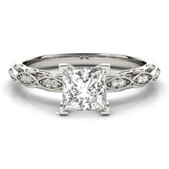 Marion Princess Cut Lab-Grown Diamond Ring - Main View - Vowmira lab-grown diamond jewelry