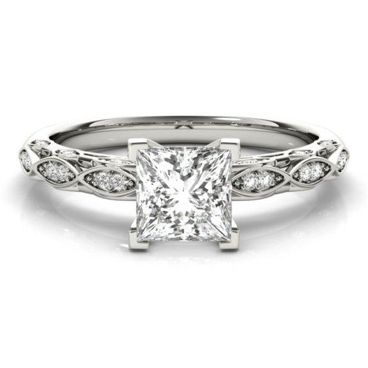 Marion Princess Cut Lab-Grown Diamond Ring - Main View - Vowmira lab-grown diamond jewelry