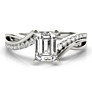 Cadenza Emerald Cut Lab-Grown Diamond Ring - Side View - Vowmira lab-grown diamond jewelry