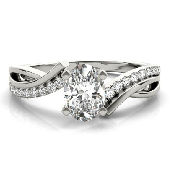 Cadenza Oval Lab-Grown Diamond Ring - Main View - Vowmira lab-grown diamond jewelry