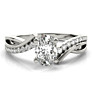 Cadenza Oval Lab-Grown Diamond Ring - Side View - Vowmira lab-grown diamond jewelry