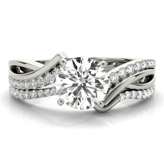 Cadenza Lab-Grown Diamond Bridal Set - Main View - Vowmira lab-grown diamond jewelry