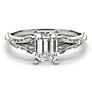 Luisant Emerald Cut Lab-Grown Diamond Ring - Side View