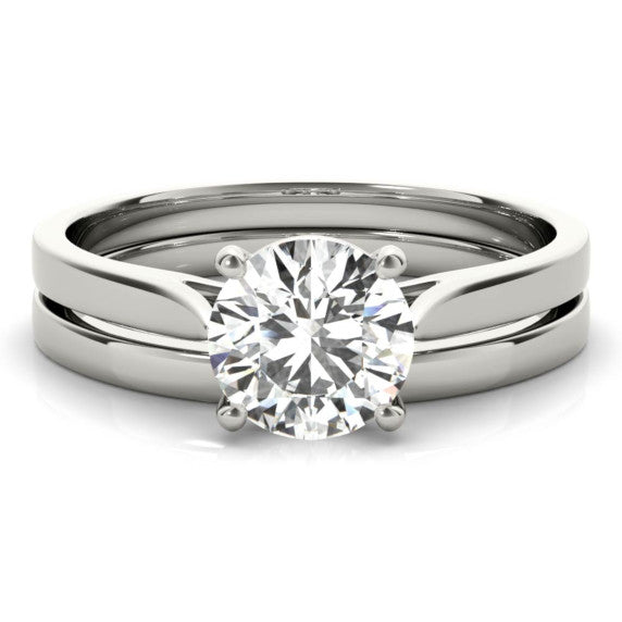 Tulip Lab-Grown Diamond Bridal Set - Main View