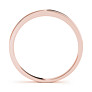 Tulip Lab-Grown Diamond Band - Side View - Vowmira lab-grown diamond jewelry