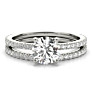 Charmant Lab-Grown Diamond Bridal Set - Side View - Vowmira lab-grown diamond jewelry