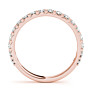 Seagrass Lab-Grown Diamond Band - Side View - Vowmira lab-grown diamond jewelry