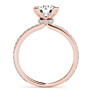 Lumiere Lab-Grown Diamond Ring - Side View - Vowmira lab-grown diamond jewelry