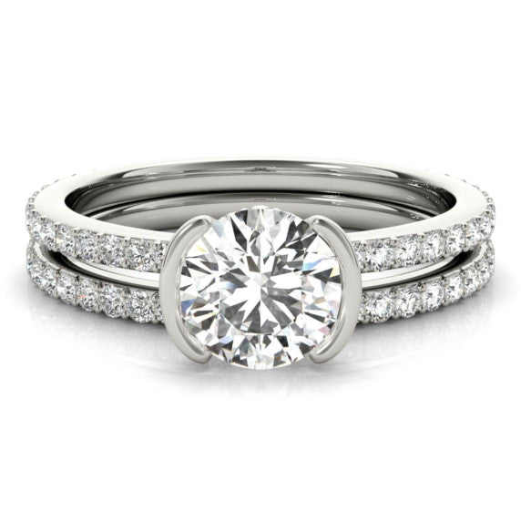 Lumiere Lab-Grown Diamond Bridal Set - Main View