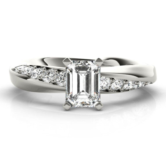Sirena Emerald Cut Lab-Grown Diamond Ring - Main View