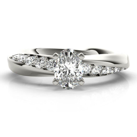 Sirena Oval Lab-Grown Diamond Ring - Main View - Vowmira lab-grown diamond jewelry