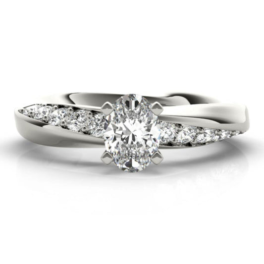 Sirena Oval Lab-Grown Diamond Ring - Main View - Vowmira lab-grown diamond jewelry