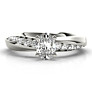Sirena Oval Lab-Grown Diamond Ring - Side View - Vowmira lab-grown diamond jewelry