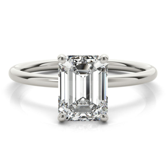 Quiet Beauty Emerald Lab-Grown Diamond Ring - Main View - Vowmira lab-grown diamond jewelry