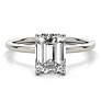 Quiet Beauty Emerald Lab-Grown Diamond Ring - Side View - Vowmira lab-grown diamond jewelry