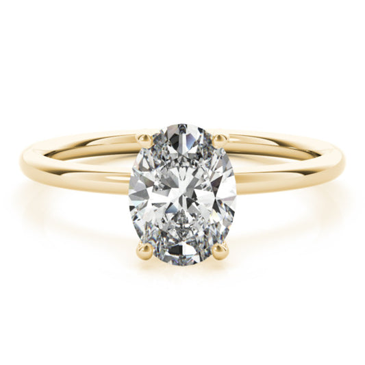 Quiet Beauty Oval Lab-Grown Diamond Ring - Main View - Vowmira lab-grown diamond jewelry