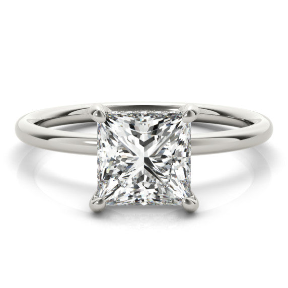 Quiet Beauty Princess Lab-Grown Diamond Ring - Main View - Vowmira lab-grown diamond jewelry