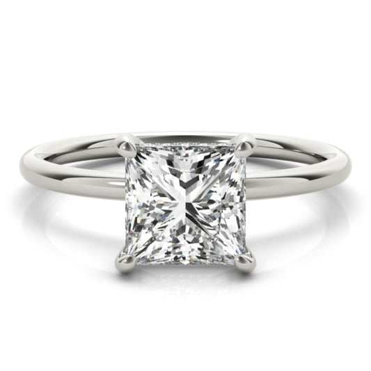 Quiet Beauty Princess Lab-Grown Diamond Ring - Main View - Vowmira lab-grown diamond jewelry