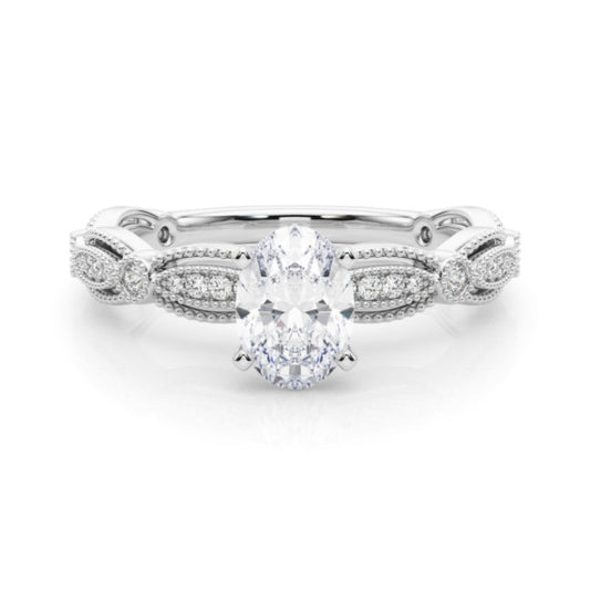 Mirabelle Oval Lab-Grown Diamond Ring - Main View - Vowmira lab-grown diamond jewelry