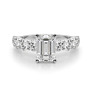 Grand Cynthia Lab-Grown Diamond Ring - Side View - Vowmira lab-grown diamond jewelry
