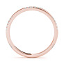 Sloane Lab-Grown Diamond Band - Side View - Vowmira lab-grown diamond jewelry