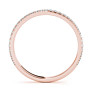 Paige Lab-Grown Diamond Band - Side View - Vowmira lab-grown diamond jewelry