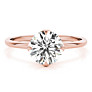 Cora Halo Lab-Grown Diamond Ring - Side View - Vowmira lab-grown diamond jewelry